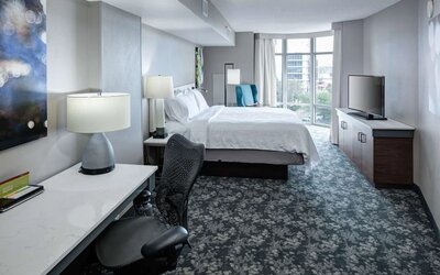 Day use room with work desk at Hilton Garden Inn Nashville Vanderbilt.