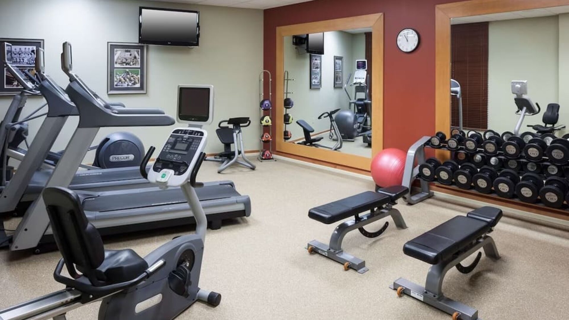 Fitness center at Hilton Garden Inn Nashville Vanderbilt.