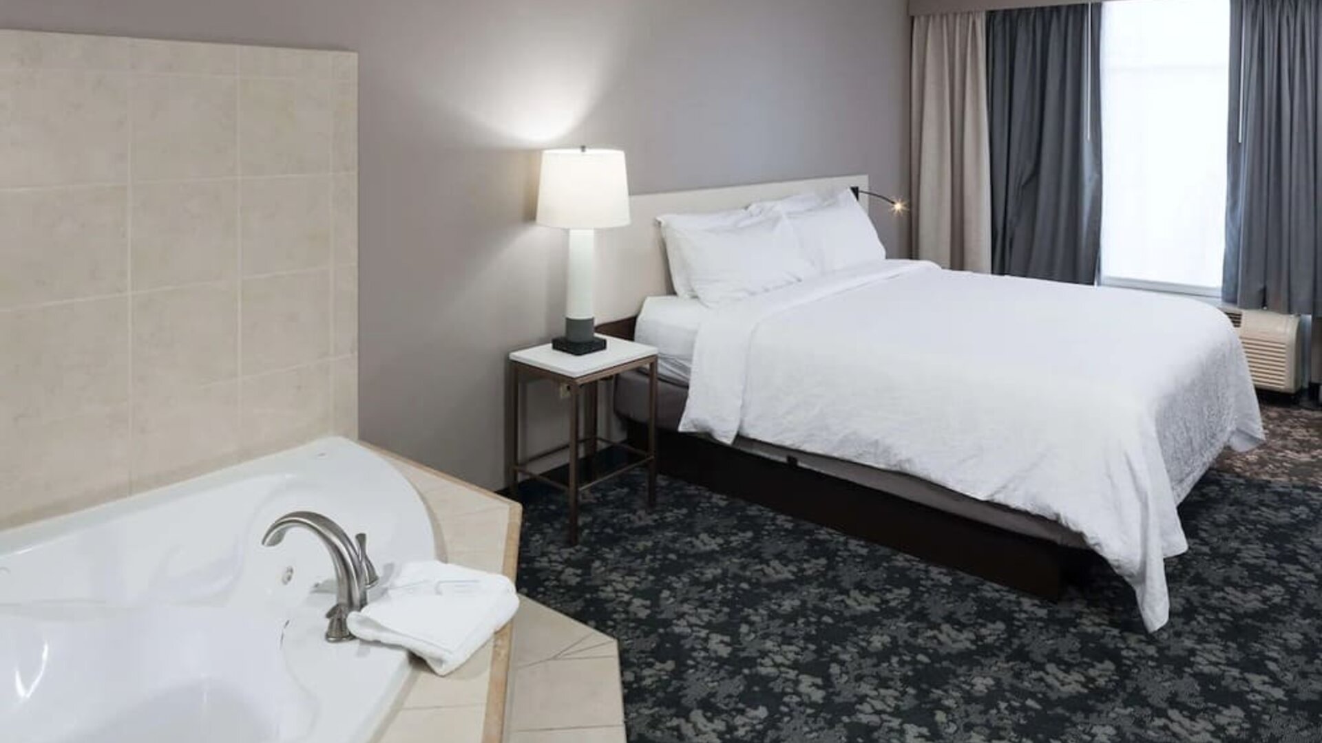 Day use room with bathtub at Hilton Garden Inn Nashville Vanderbilt.