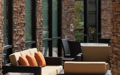 Courtyard perfect for coworking at Courtyard By Marriott Houston NASA/Clear Lake.