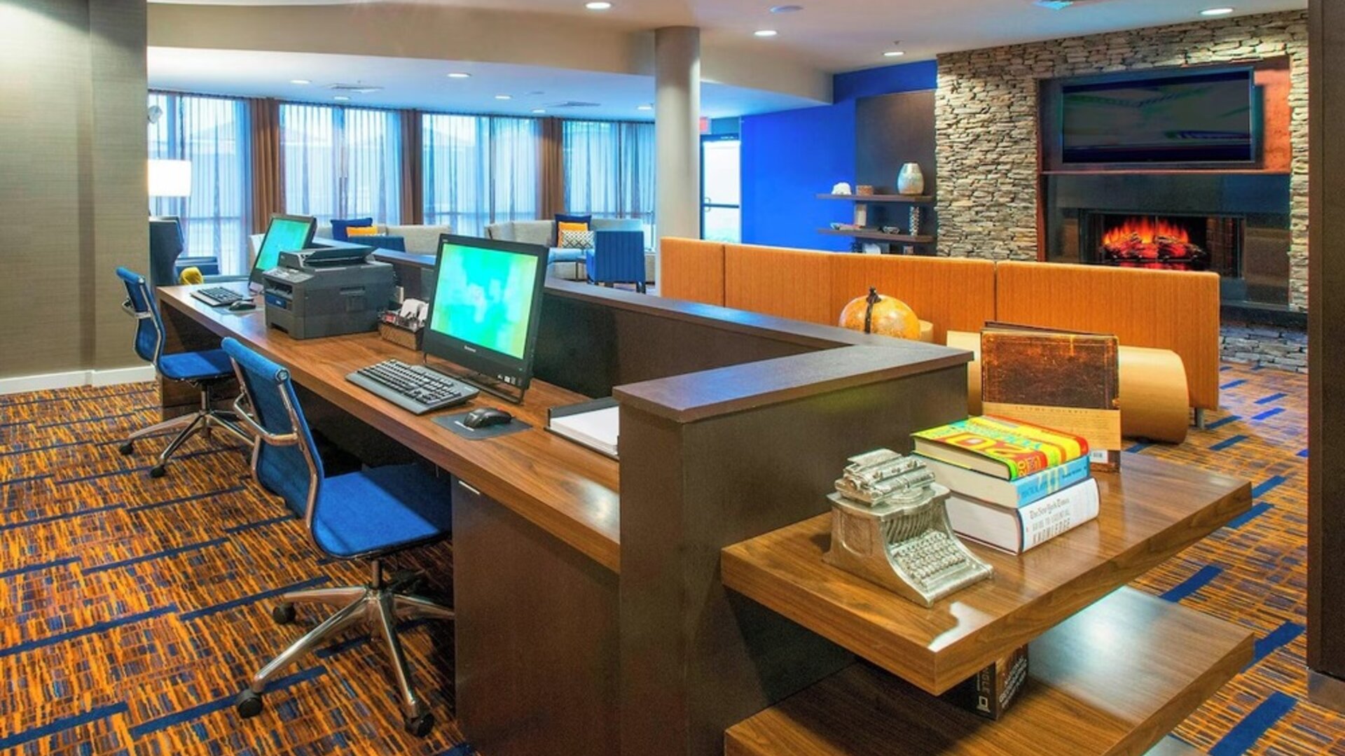Business center available at Courtyard By Marriott Montgomery Prattville.