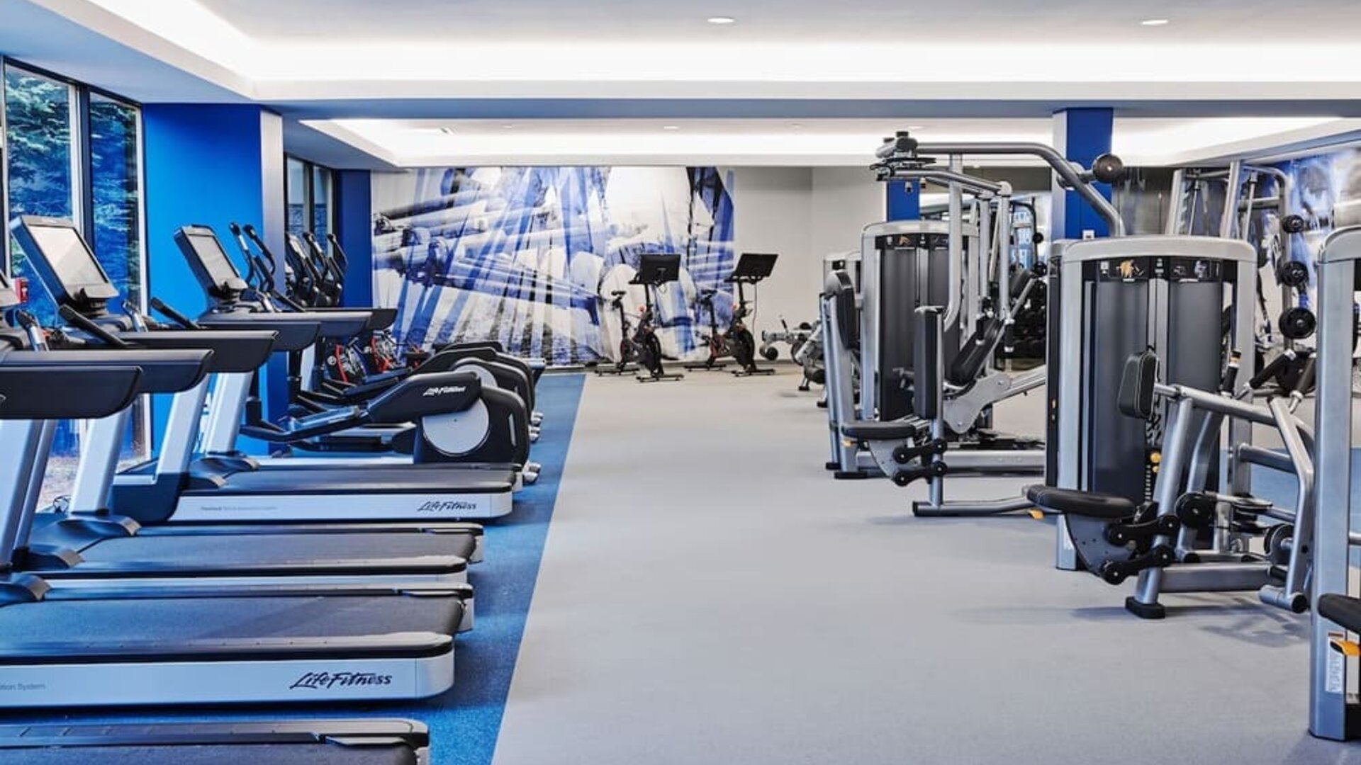 Fitness center at Hyatt Regency Boston/Cambridge.