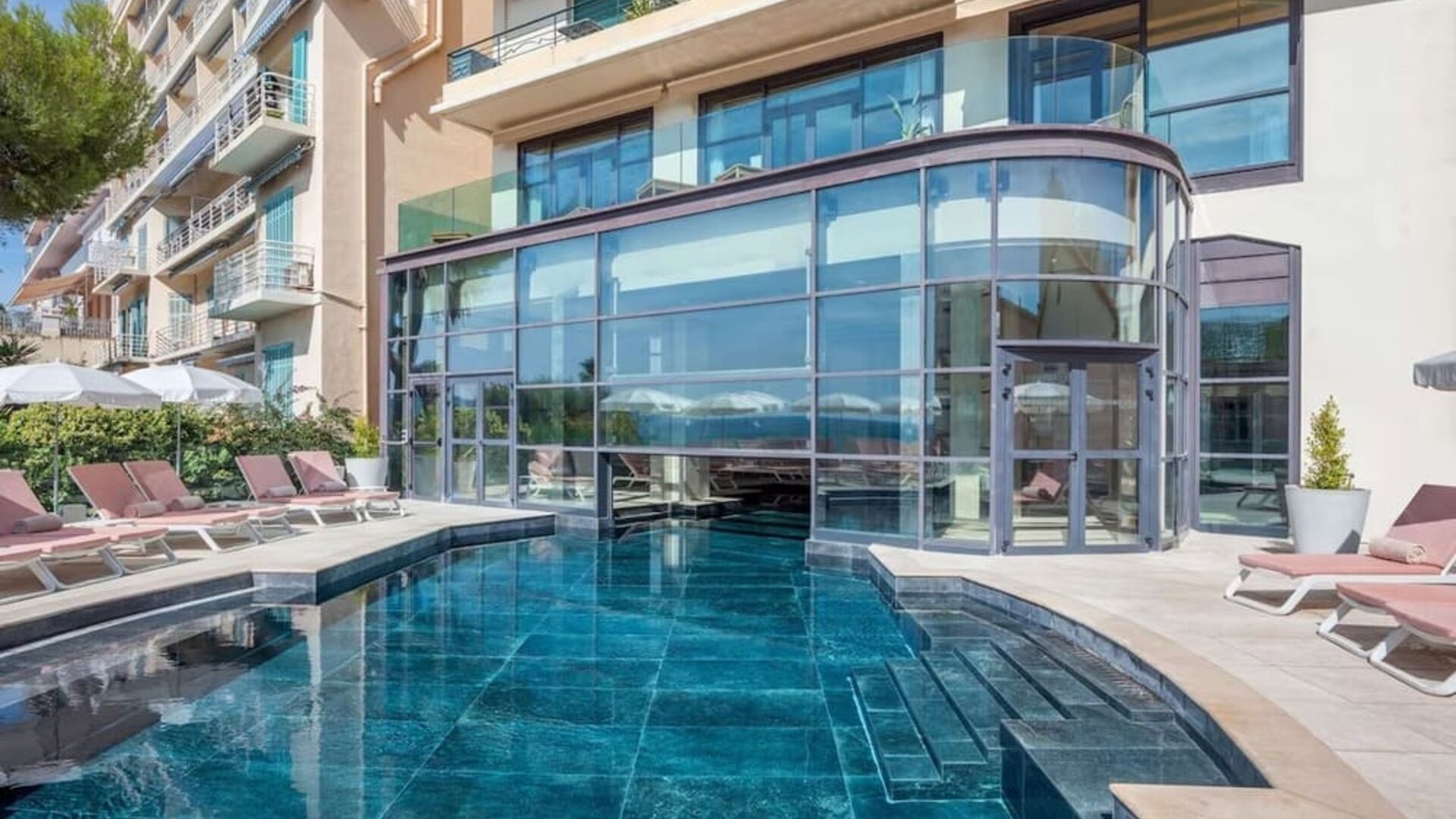 Outdoor pool at Canopy By Hilton Cannes.