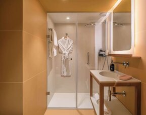 Guest bathroom at Canopy By Hilton Cannes.