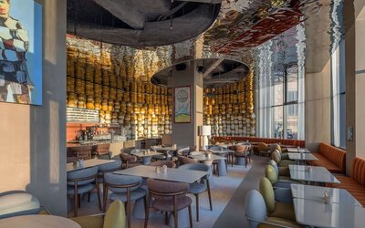 Dining room at Canopy By Hilton Cannes.