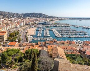 Stunning sea views at Canopy By Hilton Cannes.