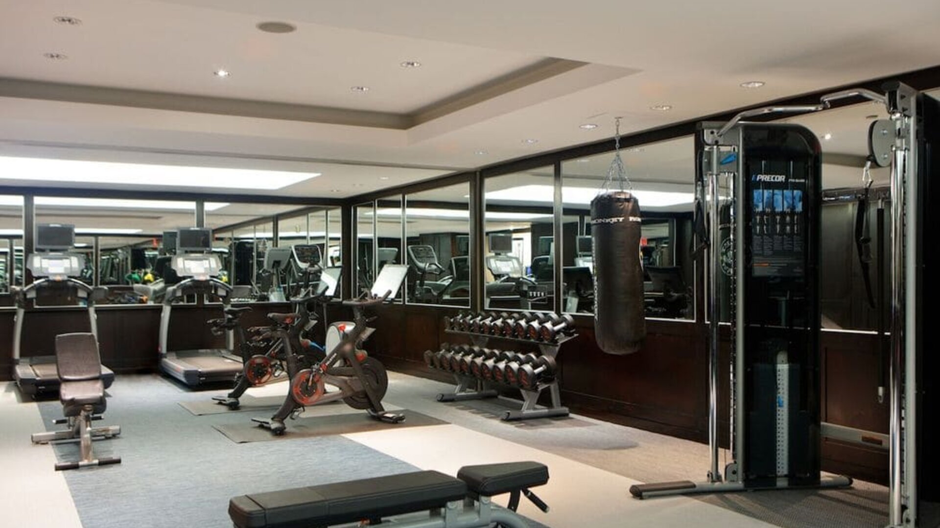 Fitness center at The Muse New York.