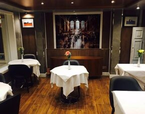 Dining area at Cheshire Hotel.