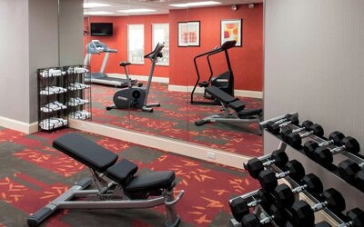 Fitness center at Residence Inn By Marriott Bentonville Rogers.