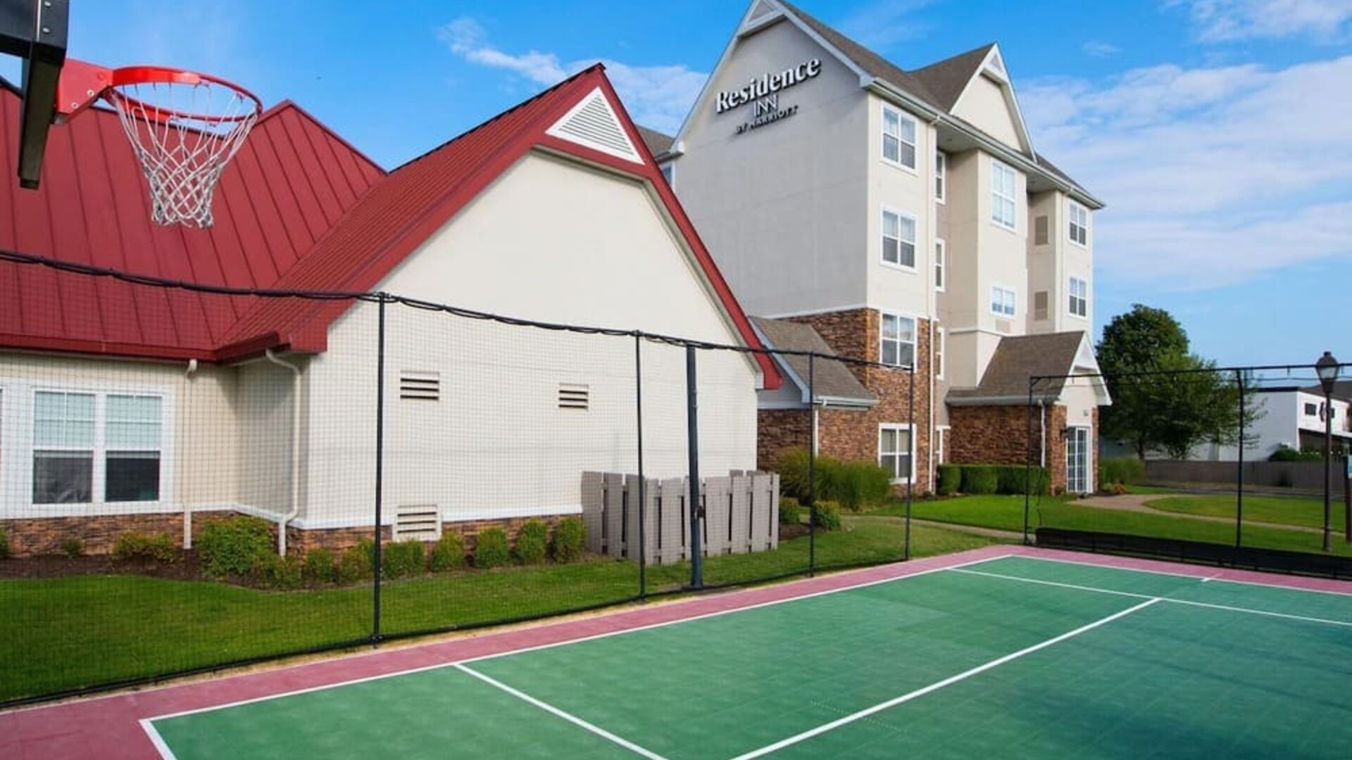 Tennis and basketball court available at Residence Inn By Marriott Bentonville Rogers.