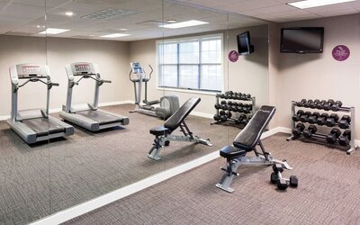 Fitness center available at Residence Inn Kansas City Overland Park.