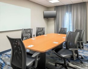 Meeting room at Fairfield Inn & Suites Kansas City Overland Park.