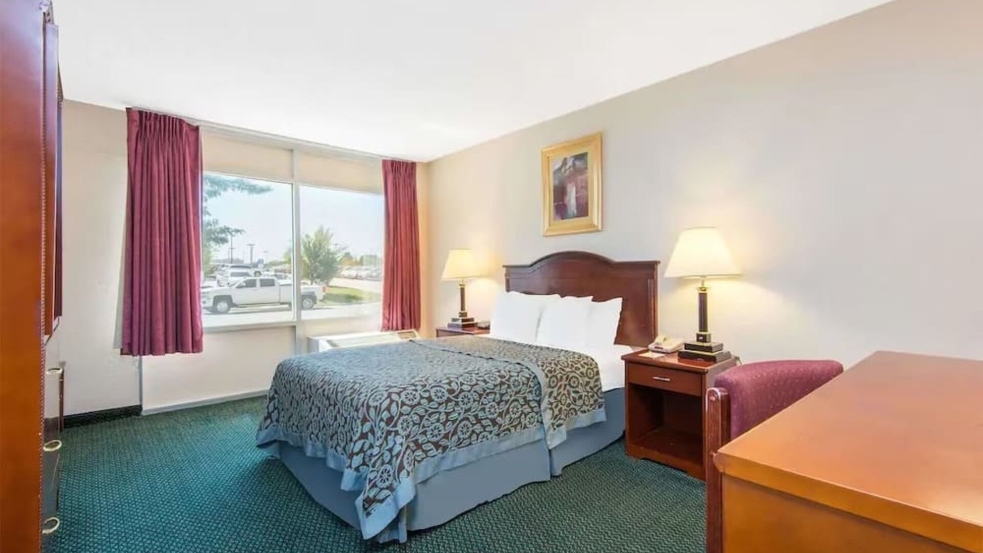 Day use room with work desk at Blue Way Inn & Suites Wichita East.