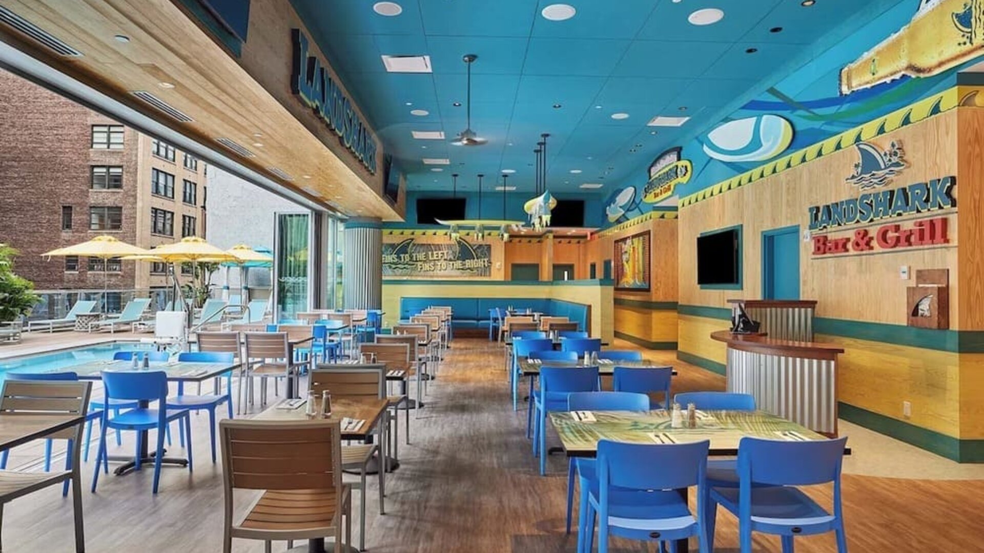 Dining room at Margaritaville Resort Times Square.