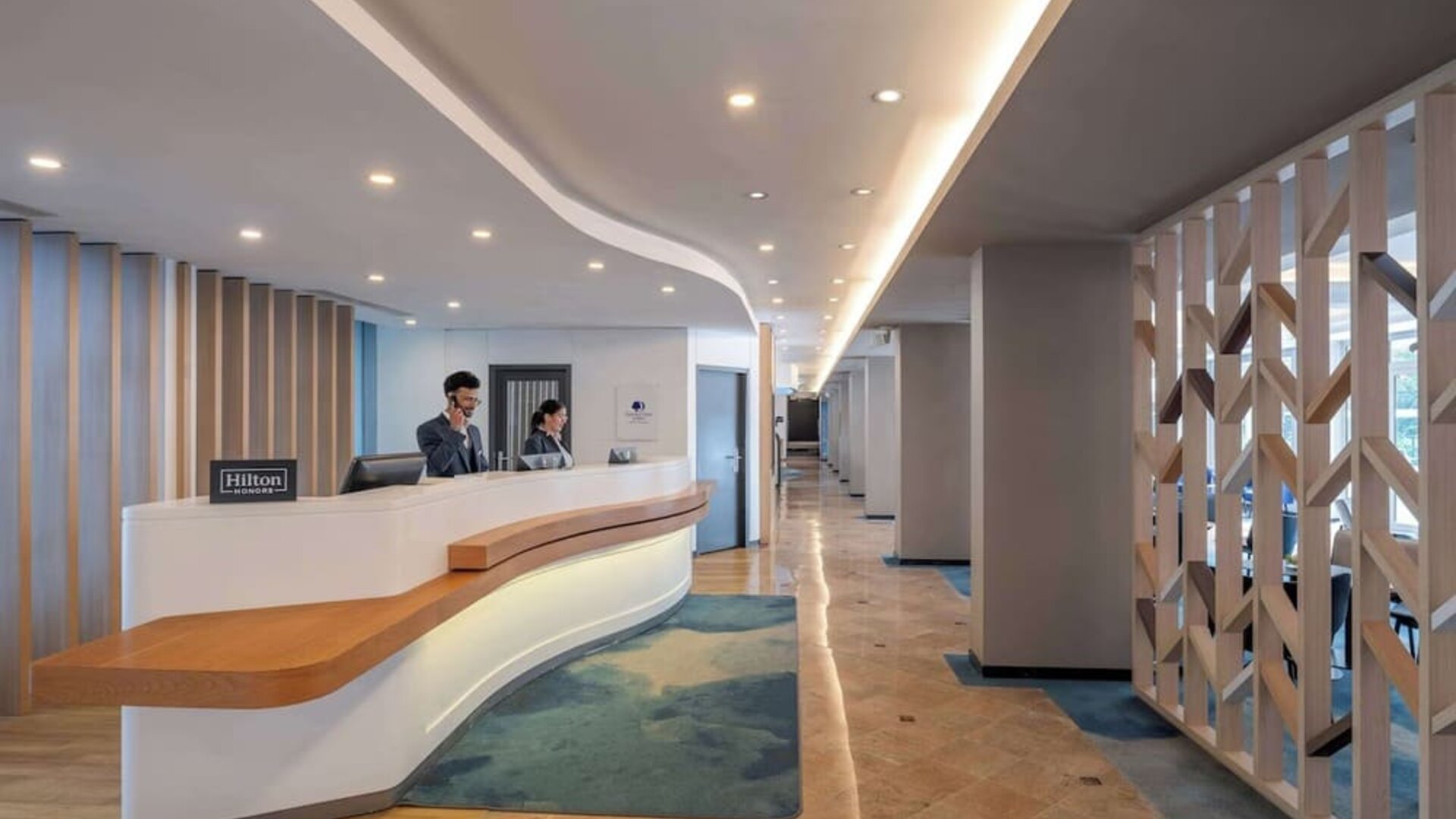 Reception hall at DoubleTree By Hilton Paris Bougival.
