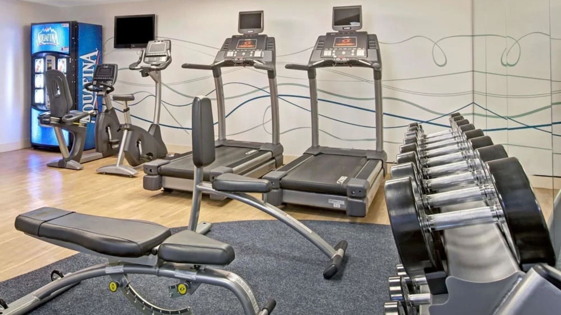 Fitness center at Wyndham Garden Chinatown NYC.