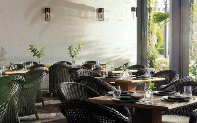Breakfast area at Renaissance Boca Raton Hotel.
