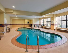 Refreshing indoor pool at Hampton Inn & Suites Providence/Smithfield.