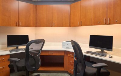 Business center available at Hampton Inn & Suites Providence/Smithfield.