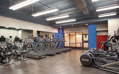 Well-equipped fitness center at The New Yorker Hotel, A Wyndham Hotel.