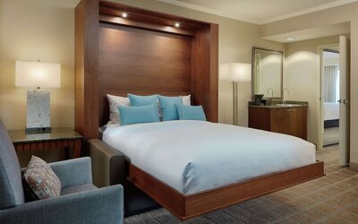 Day use room with private bathroom at Embassy Suites By Hilton San Diego-La Jolla.