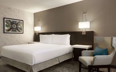 Standard day use room at Hilton Garden Inn Washington DC Downtown.