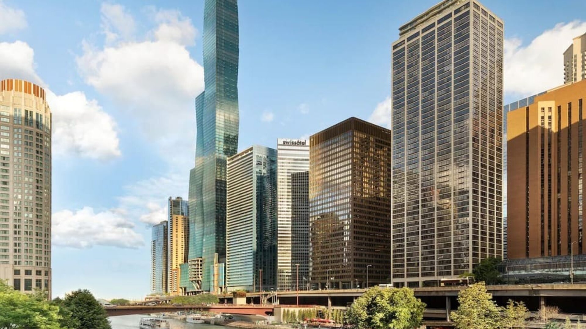 City views at Swissotel Chicago.