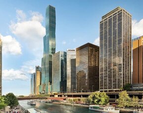 City views at Swissotel Chicago.