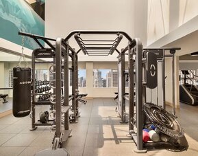 Fitness center at Swissotel Chicago.