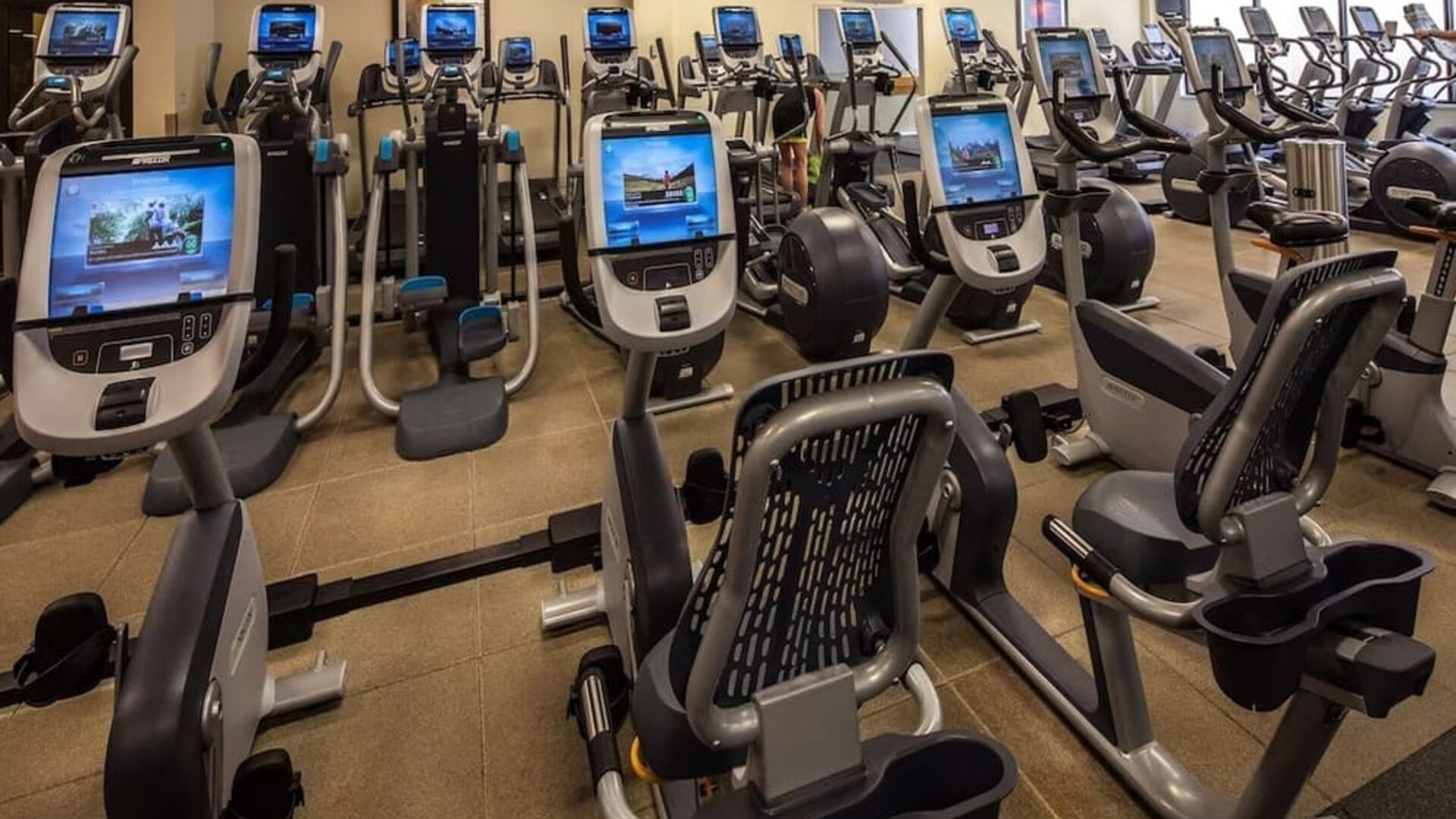 Fitness center available at Hilton Anatole.