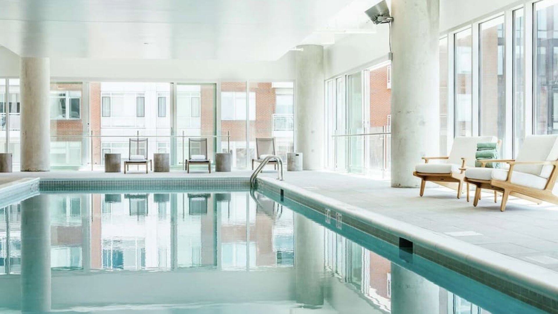 Refreshing indoor pool at Hilton Garden Inn Denver Union Station.