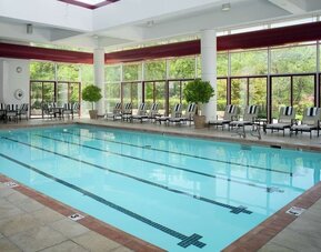 Refreshing indoor pool at DoubleTree By Hilton Tulsa - Warren Place.