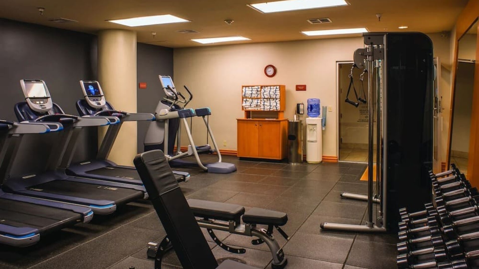 Fitness center available at DoubleTree By Hilton Tulsa - Warren Place.