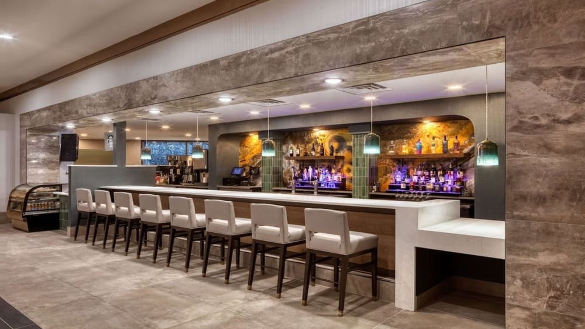Hotel bar at DoubleTree By Hilton Tulsa - Warren Place.