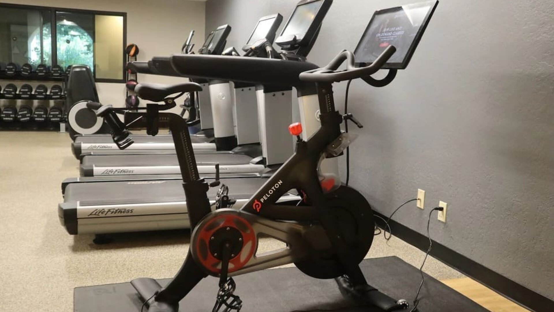 Fitness center at DoubleTree By Hilton Sonoma Wine Country.