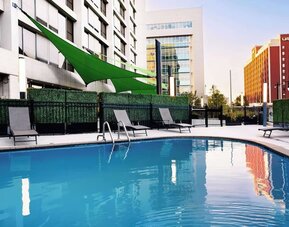 Relaxing outdoor pool at Hilton Birmingham At UAB.