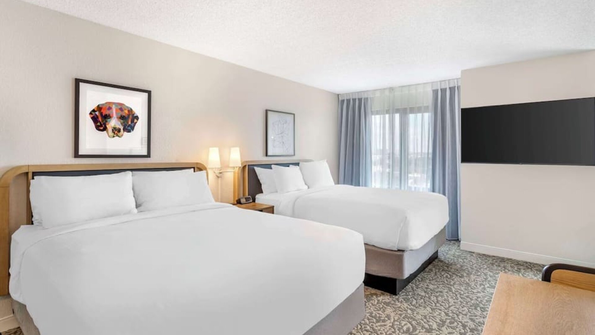 Day use twin room at Sonesta ES Suites San Antonio Downtown Alamo Plaza.