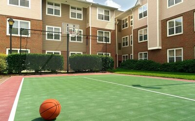 Outdoor basketball court at Sonesta ES Suites Raleigh Cary 