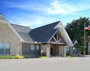 Entrance at Sonesta ES Suites Fort Worth Fossil Creek.