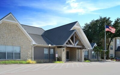 Entrance at Sonesta ES Suites Fort Worth Fossil Creek.