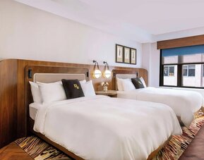 Day use twin room at The Benjamin Royal Sonesta New York.