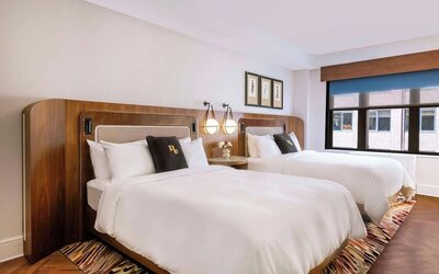 Day use twin room at The Benjamin Royal Sonesta New York.