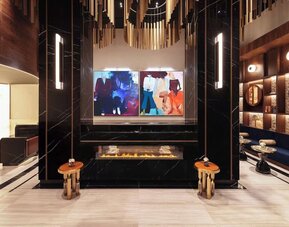 Lobby lounge at The Benjamin Royal Sonesta New York.