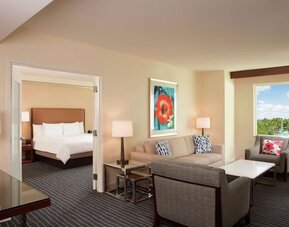 Day use room with living area at Hilton Orlando.