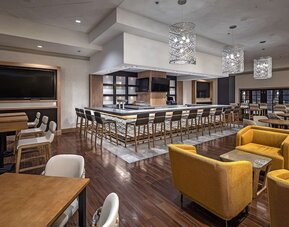 Hotel bar at DoubleTree By Hilton Modesto.