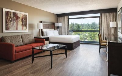 Day use room with natural light at Hilton Bellevue.