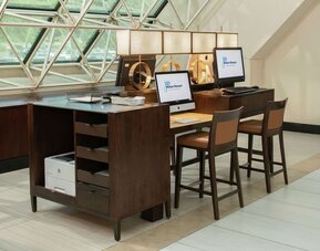 Business center available at Hilton Bellevue.