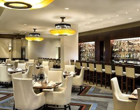 Hotel bar at Hilton Bellevue.