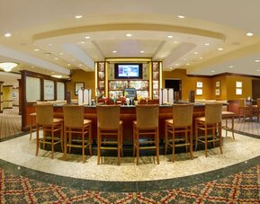 Hotel bar at DoubleTree By Hilton Lisle-Naperville.