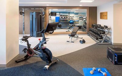 Fitness center at Hilton Garden Inn Washington DC/Georgetown Area.